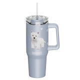 E&S Serengeti 40 oz Ultimate Stainless Steel Hot & Cold Tumbler-Westie