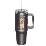 E&S Serengeti 40 oz Ultimate Stainless Steel Hot & Cold Tumbler-Yorkie