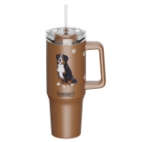 E&S Serengeti 40 oz Ultimate Stainless Steel Hot & Cold Tumbler-Bernese Mountain Dog