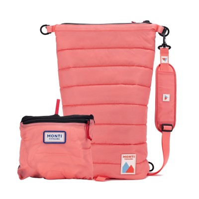 Monti Coolers The Mayfly 14L Foldable Soft Backpack Cooler-Coral