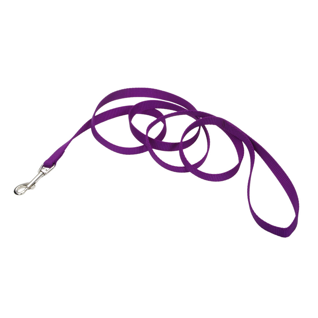 Coastal Single-Ply Dog Leash 5/8"-Purple