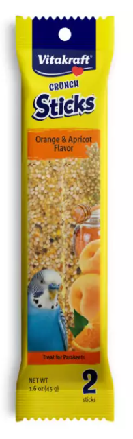 Vitakraft® Crunch Sticks Orange & Apricot Flavor Treat for Parakeets