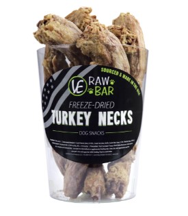 Vital Essentials Raw Bar Turkey Necks Freeze-Dried Dog Snack