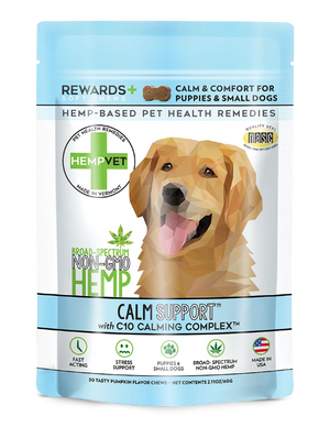 HEMPVET Calm Support Rewards+ 38 mg CBD with C10 Calming Complex™