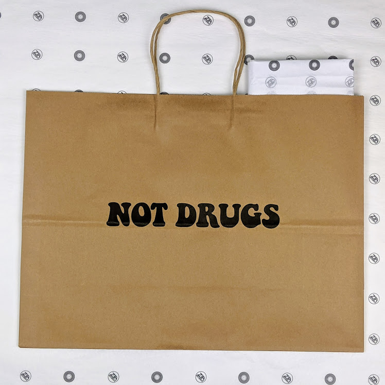 Zia Gift Bag/Not Drugs - Large@Perfect for records!  16 x 16 x 12@Comes with tissue