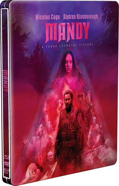 Mandy (2018) (Steelbook)/Nicolas Cage, Andrea Riseborough, and Linus Roache@Not Rated@Blu-ray/DVD