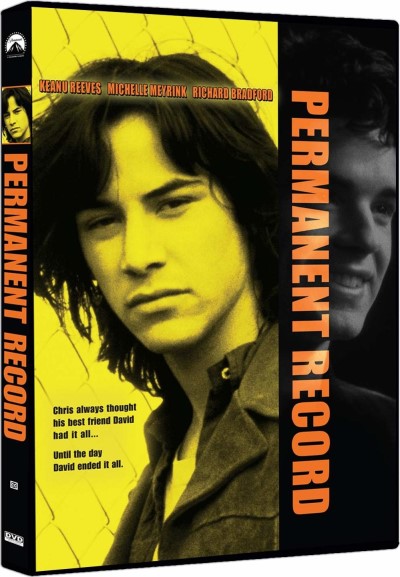 Permanent Record (1988)/Keanue Reeves, Michelle Meyrink, and Richard Bradford@PG-13@DVD