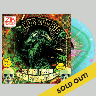 Rob Zombie/The Lunar Injection Kool Aid Eclipse Conspiracy (Bull Moose/Zia Exclusive)@Zia/Bull Moose Exclusive@Green in Blue w/ Pink & White Splatter Vinyl