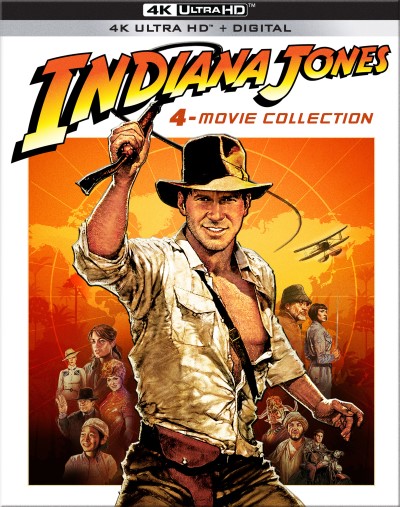 Indiana Jones: 4-Movie Collection/Harrison Ford, Karen Allen, and Jonathan Rhys-Davies@PG-13@4K Ultra HD