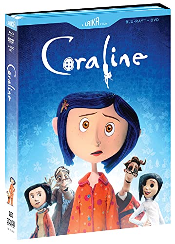 Coraline (2009) (Laika Studios Edition)/Dakota Fanning, Teri Hatcher, and Jennifer Saunders@PG@Blu-ray