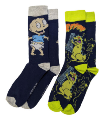 Socks - 2 Pack/Rugrats - Tommy & Reptar