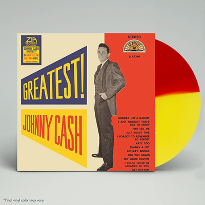 Johnny Cash/Greatest! (Zia Exclusive)@Limited To 300@Yellow & Red Half And Half Vinyl