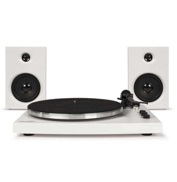 Turntable/T150 System W/Speakers - White