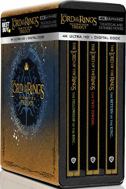 The Lord of the Rings: The Motion Picture Trilogy (Extended & Theatrical) (Steelbook) (Best Buy Exclusive)/Motion Picture Trilogy@PG-13@4K Ultra HD/Blu-ray