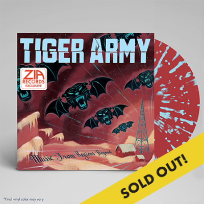 Tiger Army/Music From Regions Beyond (Zia Exclusive)@Limited To 300@Ruby With Baby Blue Splatter