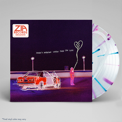 Real Friends/There's Nothing Worse Than Too Late (Zia Exclusive)@Clear w/ Magenta, Blue, & Purple Splatter w/ Printed B-Side@Limited to 300