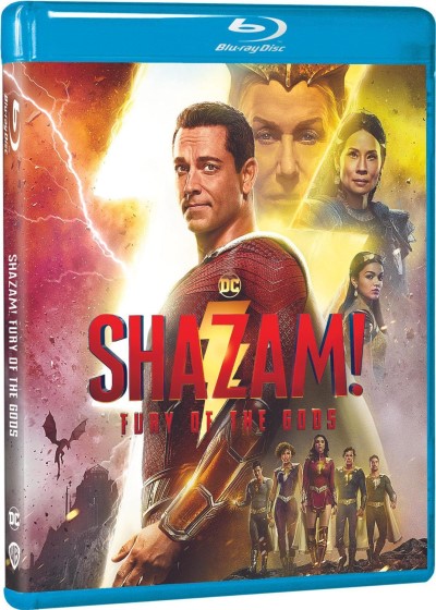 Shazam! Fury of the Gods/Zachary Levi, Asher Angel, and Jack Dylan Grazer@PG-13@Blu-ray/DVD