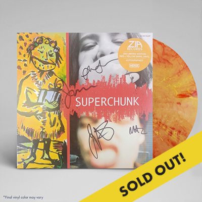 Superchunk/On The Mouth (Zia Exclusive)@Autographed - Hi Melt Red And Yellow Swirl Vinyl@Limited To 300 - 30th Anniversary Edition