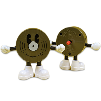 Zia Wind Up Toy/Record Friend - Olive