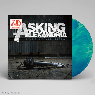 Asking Alexandria/Stand Up and Scream (Zia Exclusive)@Green + Blue Galaxy Vinyl@Limited to 300