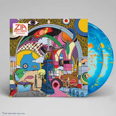 STRFKR/Parallel Realms (Zia Exclusive)@2 X Blue Mix Vinyl With Orange And Yellow Splatter@Limited To 300
