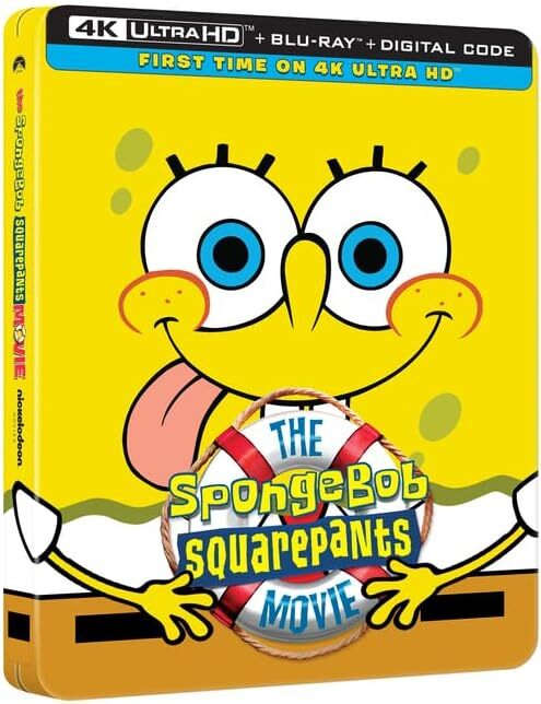 The SpongeBob SquarePants Movie (2004) (Steelbook)/Tom Kenny, Bill Fagerbakke, and Clancy Brown@PG@4K Ultra HD + Blu-ray