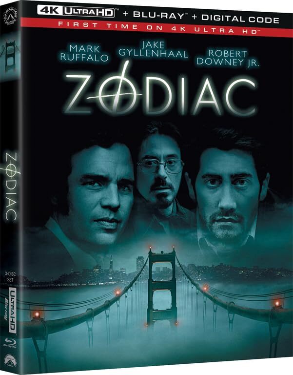 Zodiac (2007)/Jake Gyllenhaal, Mark Ruffalo, and Robert Downey Jr.@R@4K Ultra HD + Blu-ray