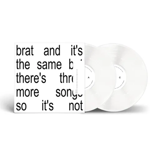 Charli XCX/brat and it's the same but there's three more songs so it's not@White Vinyl@2LP