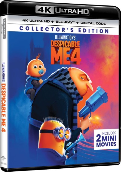 Despicable Me 4 (2024)/Steve Carell, Kristen Wiig, and Pierre Coffin@PG@4K Ultra HD + Blu-ray