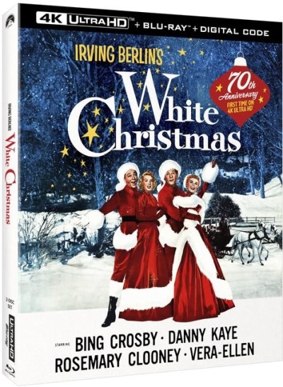 Irving Berlin's White Christmas (1954)/Bing Crosby, Danny Kaye, and Rosemary Clooney@Not Rated@4K Ultra HD + Blu-ray