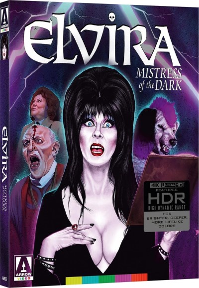 Elvira: Mistress of the Dark (1988) (Arrow Film) (Limited Edition)/Cassandra "Elvira" Peterson, W. Morgan Sheppard, and Daniel Greene@PG@4K Ultra HD