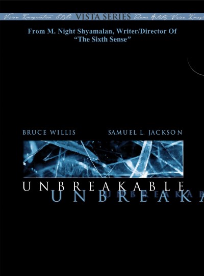 Unbreakable (2000) (DigiPack)/Bruce Willis, Samuel L. Jackson, and Robin Wright@PG-13@DVD