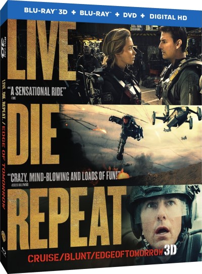 Edge of Tomorrow/Tom Cruise, Emily Blunt, and Bill Paxton@Pg-13@Blu-ray 3D/Blu-ray/DVD