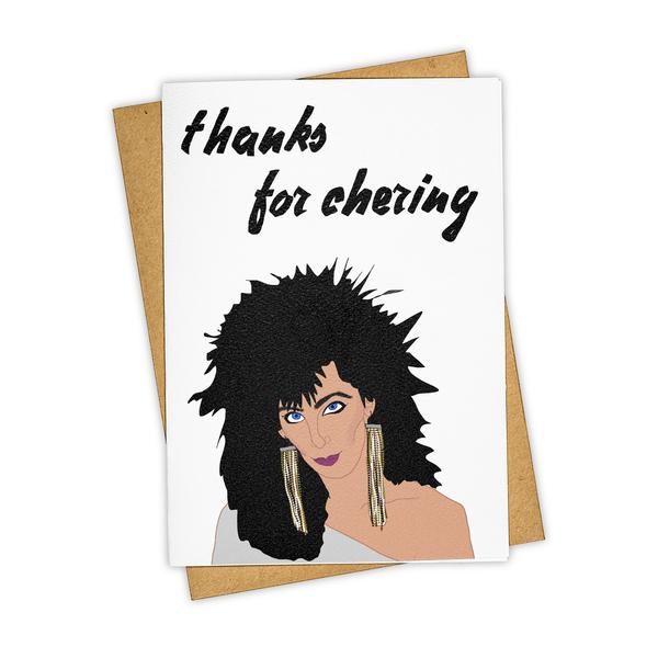 Greeting Card/Thanks For Chering
