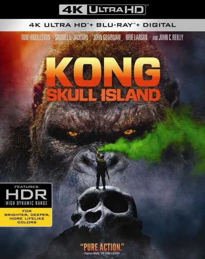Kong: Skull Island (2017)/Tom Hiddleston, Samuel L. Jackson, and John Goodman@PG-13@4K Ultra HD/Blu-ray