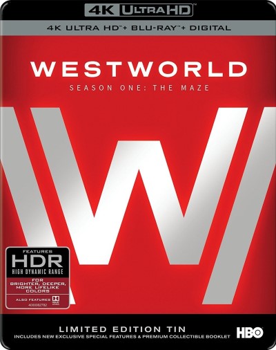 Westworld: Season One - The Maze (Metal Tin)/Evan Rachel Wood, Thandiwe Newton, and Jeffrey Wright@TV-MA@4K Ultra HD/Blu-ray