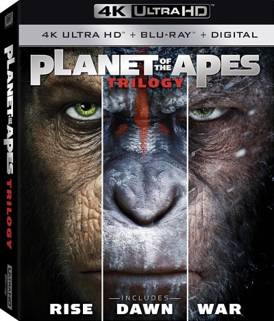 Planet of the Apes Trilogy/Andy Serkis, Karin Konoval, and Terry Notary@PG-13@4K Ultra HD/Blu-ray