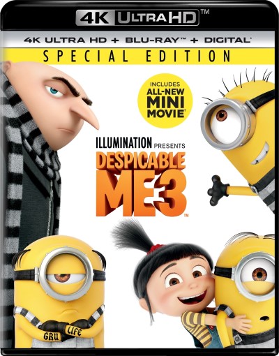 Despicable Me 3/Steve Carrell, Kristen Wiig, and Trey Parker@PG@4K Ultra HD/Blu-ray