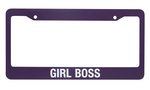 License Plate Frame/Girl Boss