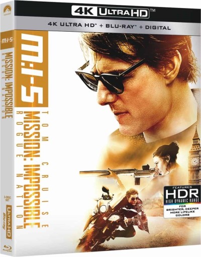 Mission: Impossible – Rogue Nation (2015)/Tom Cruise, Jeremy Renner, and Simon Pegg@Pg-13@4K Ultra HD + Blu-ray