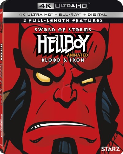 Hellboy Animated: Sword of Storms/Blood & Iron/Ron Perlman, Selma Blair, and Doug Joned@Not Rated@4K Ultra HD/Blu-ray