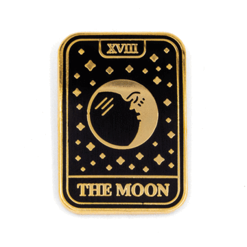Enamel Pin/Tarot Card - The Moon