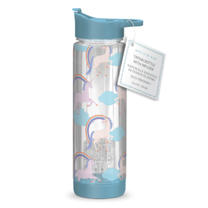 Water Bottle - Infuser/Rainbows And Unicorns