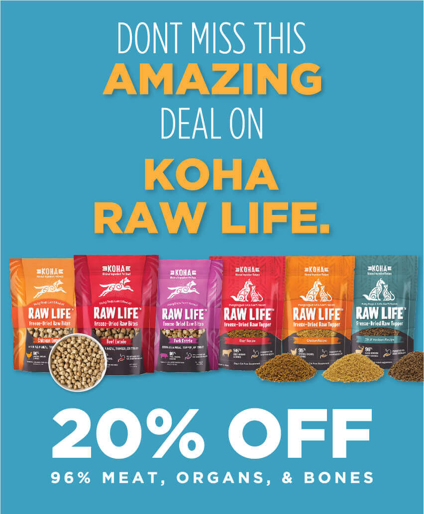 Don't miss this amazing deal on Koha Raw Life. 20% Off!