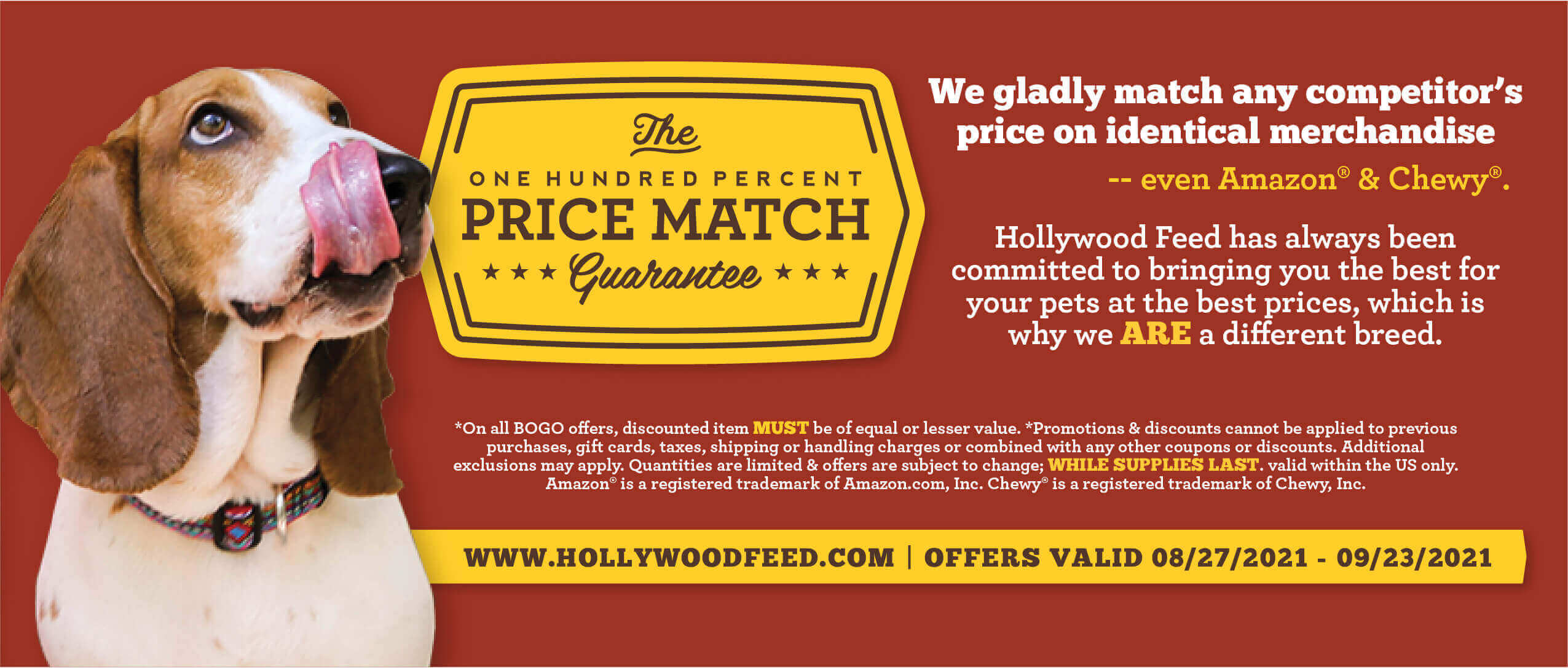 Footer - Price Match Guarantee - We gladly match any competitor's price on identical merchandise.