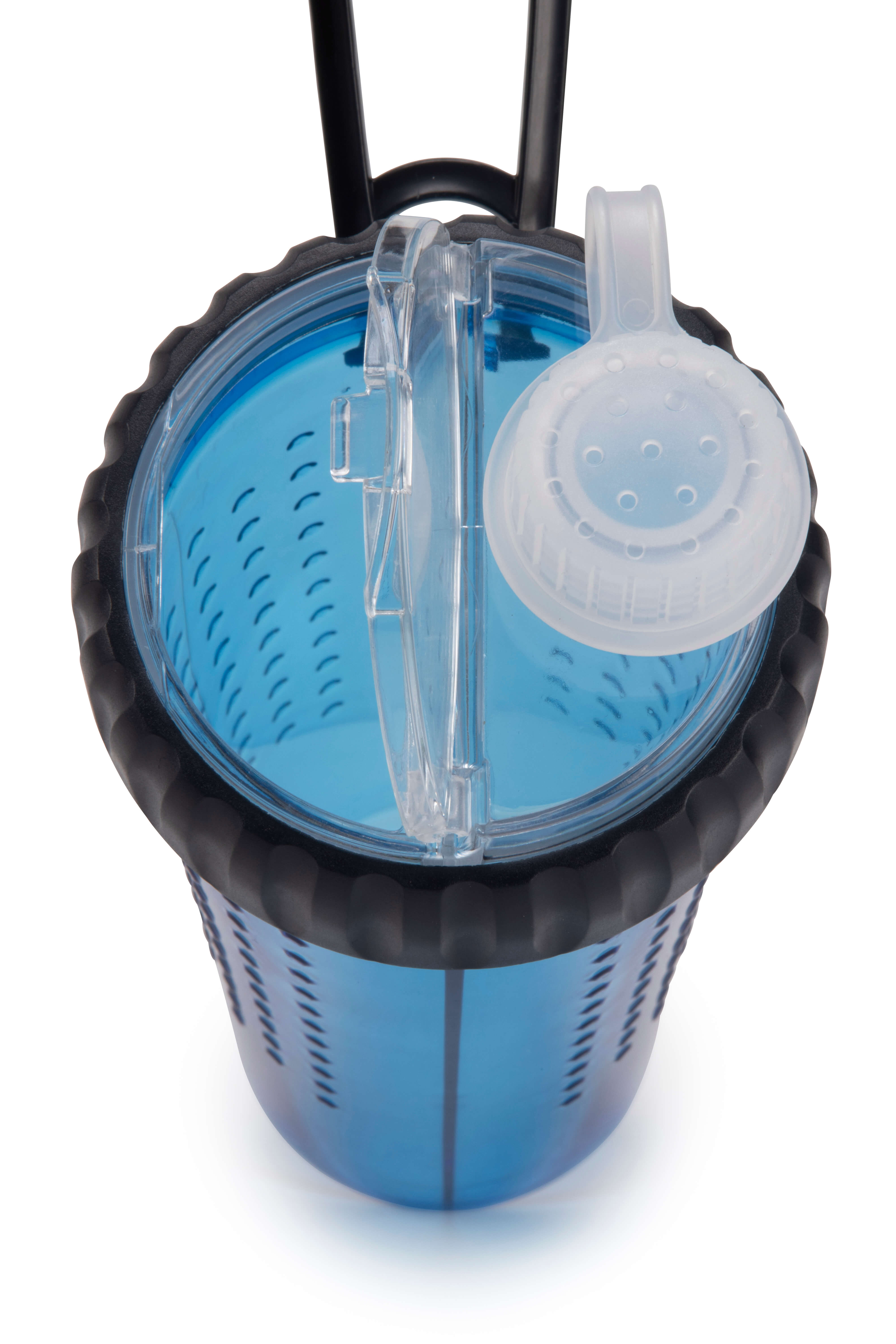 Dexas snack duo blue with top lid