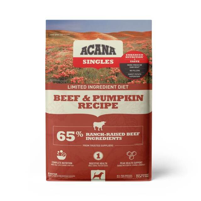 ACANA Dog Food - Singles Beef & Pumpkin 13lbs