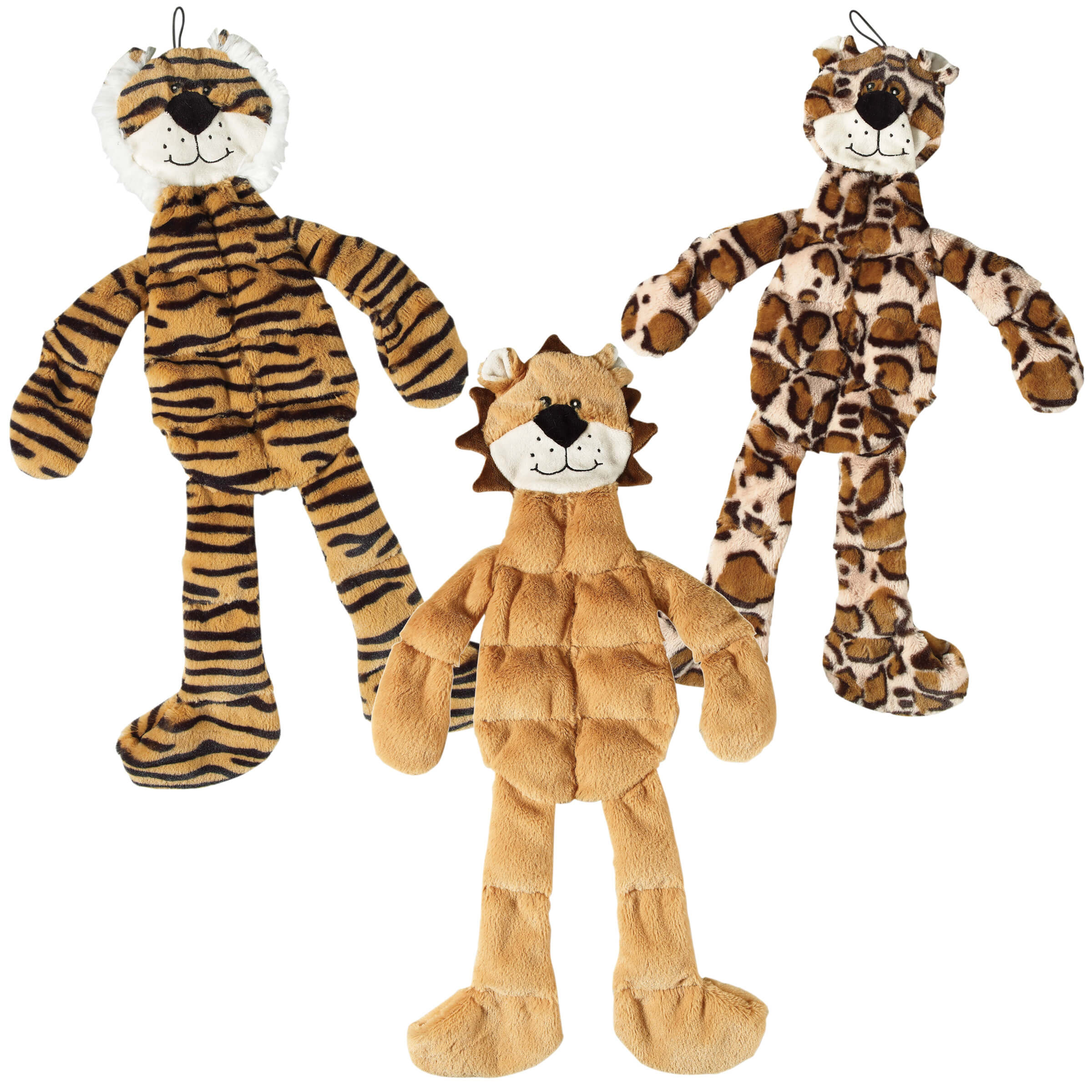 Tons-o-squeakers jungle in assorted patterns (tiger, lion, cheetah)