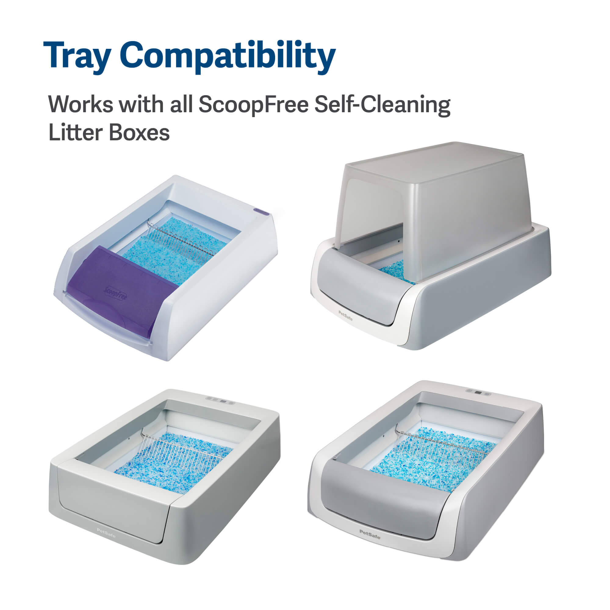 tray compatibility works with all scoopfree self-cleaning litter boxes