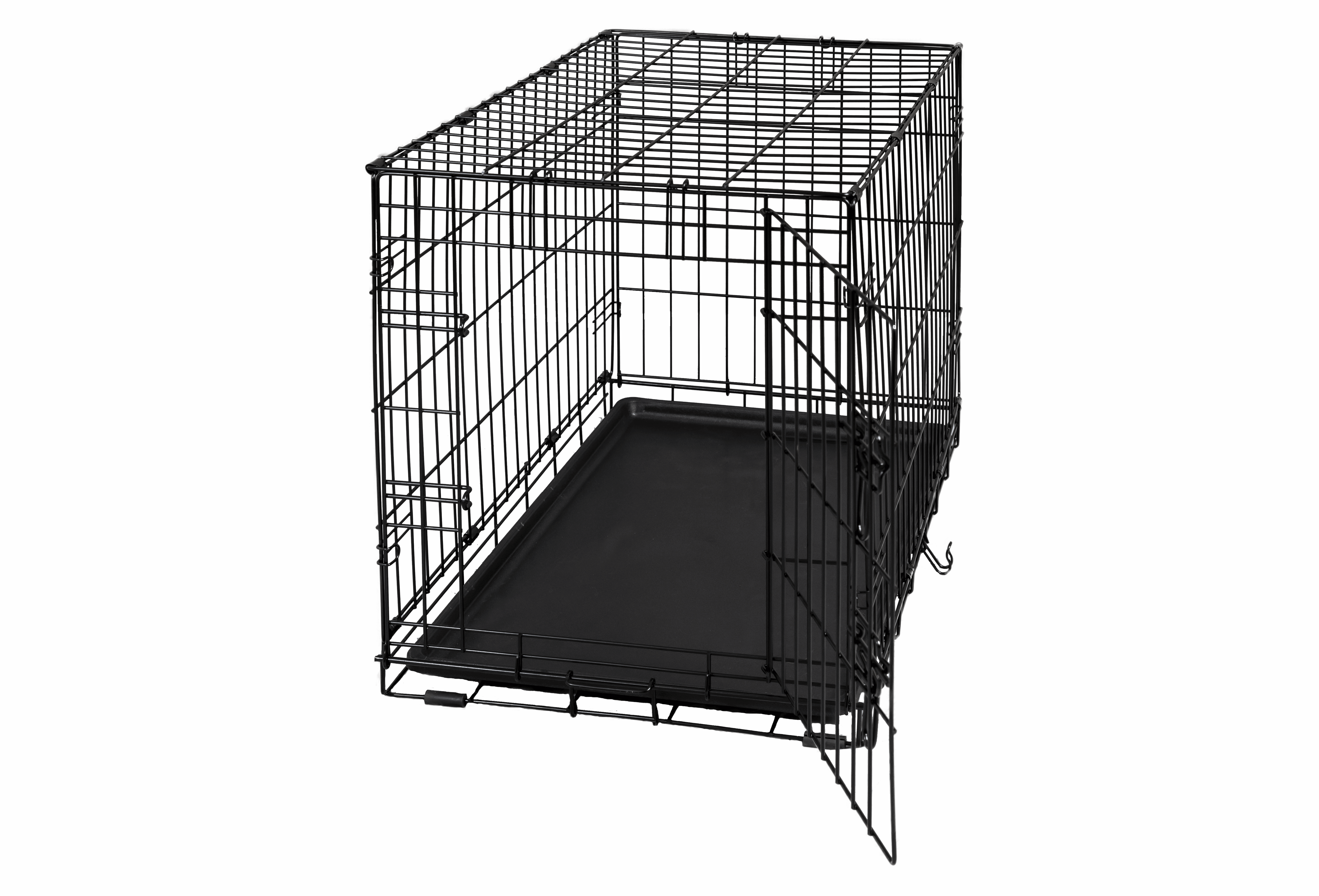 24 inch black dog kennel with 1 door